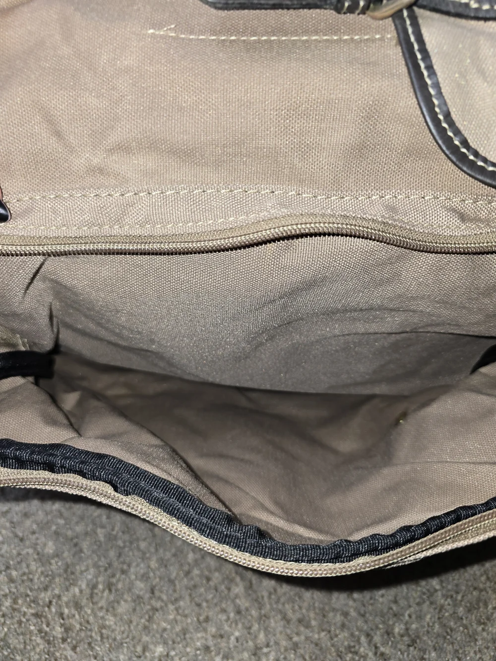 VTG Mulholland Brothers Eddie Bauer & Ford CollabTan Canvas & Leather Duffle Bag